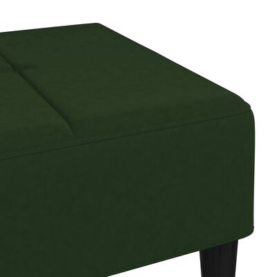 vidaXL Pakoja, tamsiai žalios spalvos, 78x56x32cm, aksomas