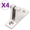 vidaXL Valties bimini stogelio tvirtinimo detalės, 4vnt., plienas