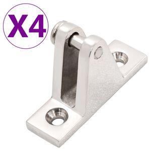 vidaXL Valties bimini stogelio tvirtinimo detalės, 4vnt., plienas