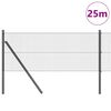 vidaXL Tvorelės stulpas Pilka 25 x 0,4 m (12 x 12 mm tinklas)