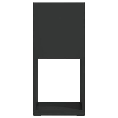 vidaXL Pasukama spintelė, juodos spalvos, 34,5x34,5x75,5cm, MDP