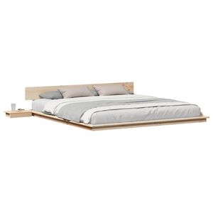 vidaXL Lovos rėmas Ruda 200 x 200 cm Medis