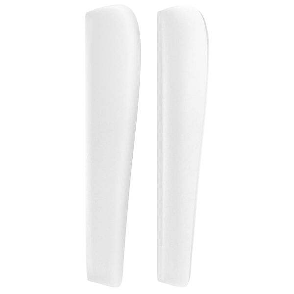 vidaXL Galvūgalis su auselėmis, baltas, 83x23x118/128cm, dirbtinė oda