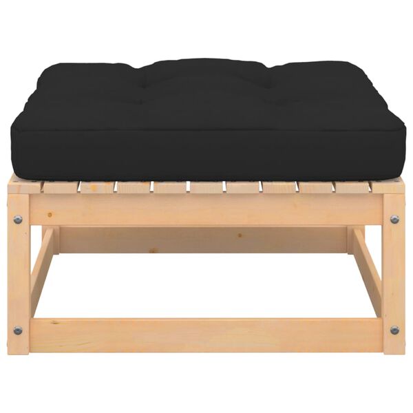 vidaXL Sodo pakojos su pagalvėlėmis, 2vnt., pušies medienos masyvas