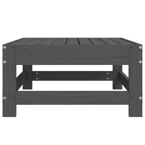 vidaXL Sodo pakoja, pilkos spalvos, pušies medienos masyvas