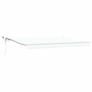 vidaXL I&scaron;traukiama markizė Balta 450 &times; 350 cm Poliesteris