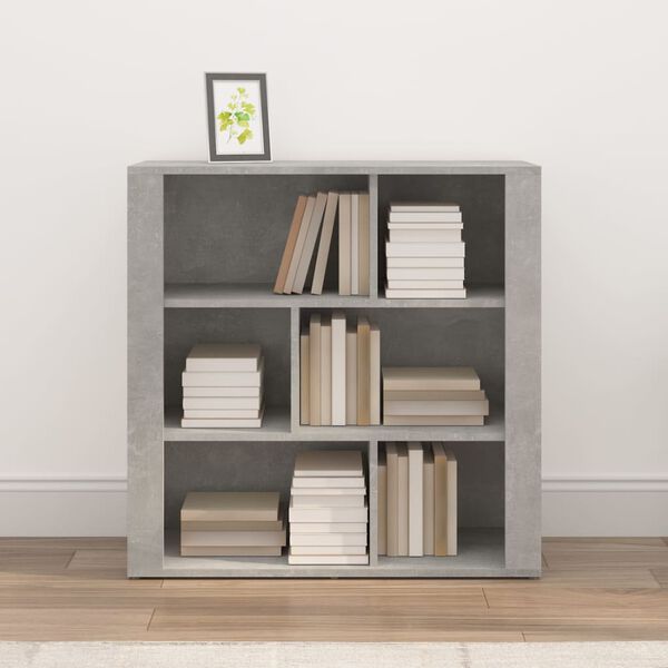 vidaXL &Scaron;oninė spintelė, betono pilka, 80x30x80cm, apdirbta mediena