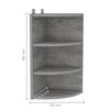 vidaXL Kampinė sieninė lentyna, betono pilka, 30x31,5x60cm, MDP
