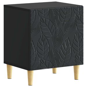 vidaXL Naktinis staliukas Juoda 43 x 34,5 x 50 cm Apdirbta mediena