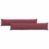 vidaXL Sofa Pagalvės 2 vnt. audinys Vyno raudona 200 x 40 cm