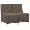 vidaXL Modulinis sofa vienetas be rankų 2 pcs Tamsiai pilka