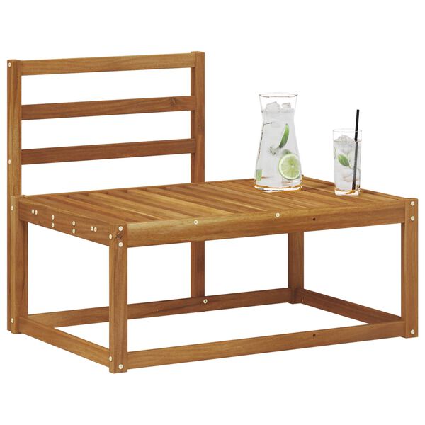 vidaXL Lauko galinė sofa Natūrali 91 x 63 x 73 cm