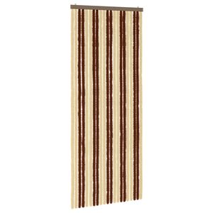 vidaXL Vabzdžių Užuolaida i&scaron; Chenille Ruda ir beigė 90 x 220 cm