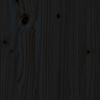 vidaXL Lovos galvūgalis, juodas, 95,5x4x100cm, pušies medienos masyvas