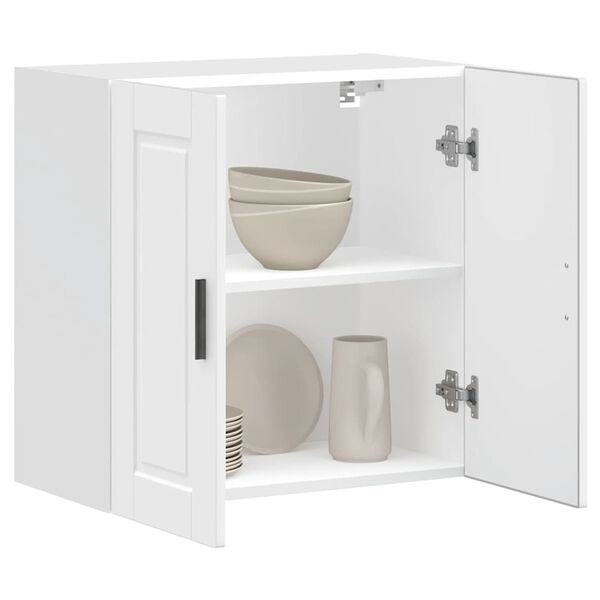 vidaXL Virtuvės sieninė spinta, Porto, balta, apdirbta mediena