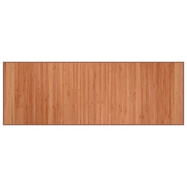 vidaXL Kilimas, rudos spalvos, 70x200cm, bambukas, stačiakampis