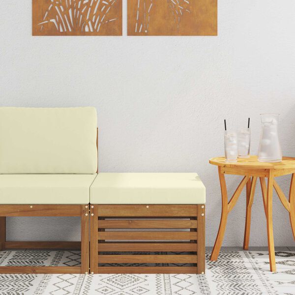 vidaXL Lauko pakojis Kietos akacijos mediena Natūrali