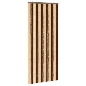 vidaXL Vabzdžių Užuolaida i&scaron; Chenille Ruda ir beigė 100 x 230 cm