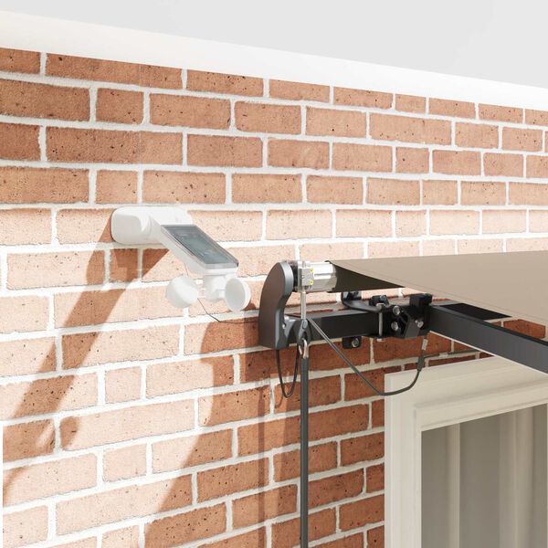 vidaXL Skėtis Audinys su Smėlio 350 x 250 cm Poliesteris