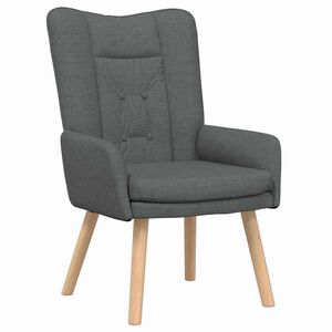 vidaXL krėslas Tamsiai pilka 63 x 67 x 94 cm Audinys ir fanera