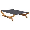 vidaXL Lauko poilsio gultas, antracito, 165x188,5x46cm, mediena