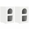 vidaXL Naktinis staliukas ELST 2 vnt. Balta 29,5 x 33,5 x 50 cm