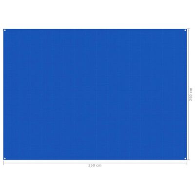 vidaXL Palapinės kilimėlis, mėlynos spalvos, 250x350cm