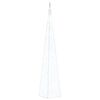 vidaXL Akrilinė LED dekoracija kūgis, &scaron;altos baltos spalvos, 90cm