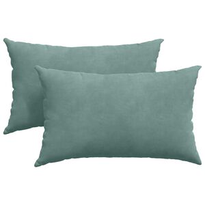 vidaXL Sofa Pagalvės 2 pcs Jūrinė žalia 50 x 30 cm Kordūrinis audinys