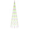 vidaXL Kalėdų eglutė ant vėliavos stiebo, 300cm, 310 spalvotų LED