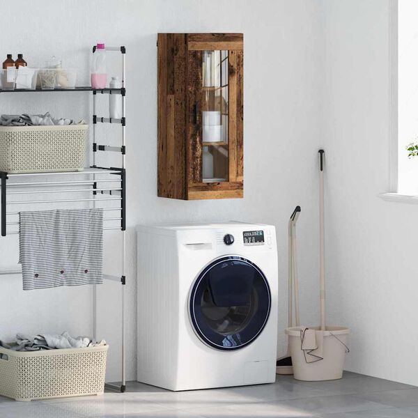 vidaXL Pakabinama spintelė Senovinis medis 34,5 x 34 x 90 cm