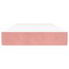 vidaXL Spyruoklinis čiužinys, rožinės spalvos, 90x200x20cm, aksomas