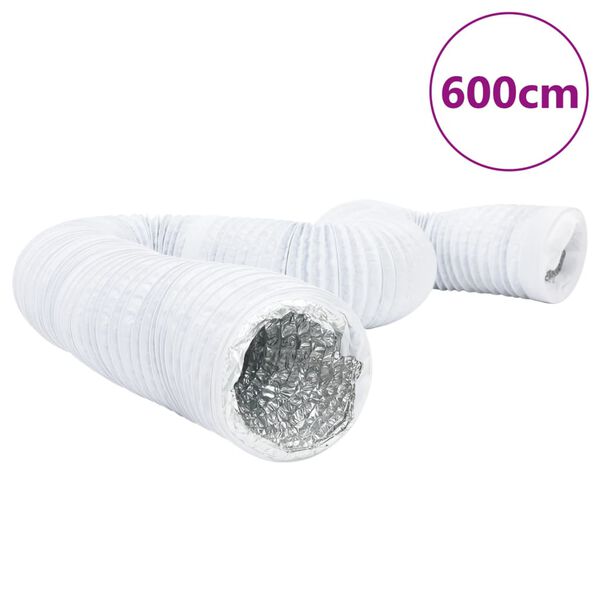 vidaXL Ortakis, aliuminis ir PVC, 6m, 12,5cm skersmens, izoliuotas