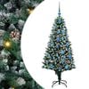 vidaXL Dirbtinė Kalėdų eglutė Žalia 150 cm PVC ir Plienas ir Plastikas