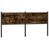 vidaXL Galvūgalis, dūminio ąžuolo spalvos, 160cm, mediena ir plienas