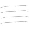 vidaXL Tentų laikiklis priekaboms 4 Sidabrinė 102-155 cm Aliuminis