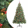 vidaXL Dirbtinė Kalėdų eglutė Žalia 240 cm PVC ir metalas