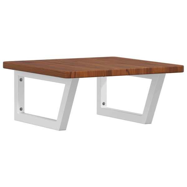 vidaXL Lentyna praustuvui, plienas ir ąžuolo medienos masyvas