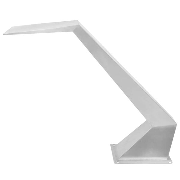 vidaXL Baseino fontanas, nerūdijantis plienas, 64x30x52cm, sidabrinis