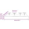 vidaXL Žvakidė Natūrali 50 x 15 x 10 cm Tikmedžio medienos masyvas