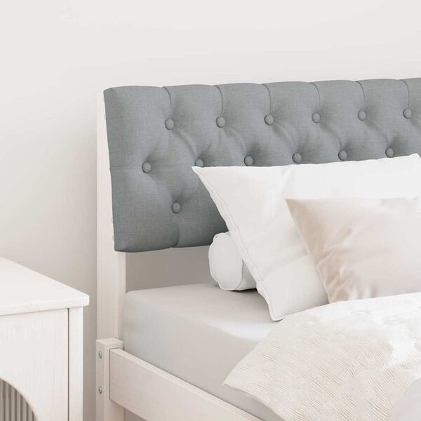 vidaXL Apmu&scaron;ta lovos galvūgalis &Scaron;viesiai pilka 90 cm