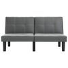 vidaXL Dvivietė sofa, pilkos spalvos, dirbtinė oda