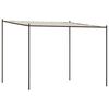 vidaXL Pavėsinė, baltos spalvos, 3x3m, audinys ir plienas, 180g/m&sup2;