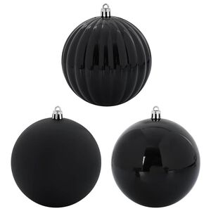 vidaXL Kalėdinių Kraitės Rinkinys 4 pcs Juoda Plastmasė