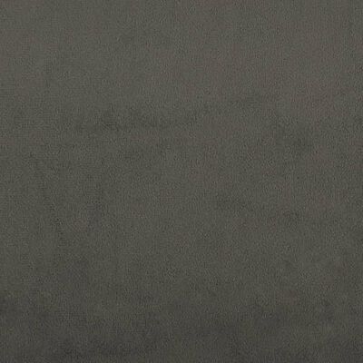 vidaXL Lovos rėmas su spyruoklėmis, tamsiai pilkas, 160x200cm, aksomas