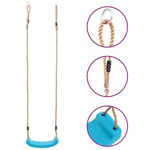 vidaXL Vaikiškos sūpynės, šviesiai mėlynos spalvos