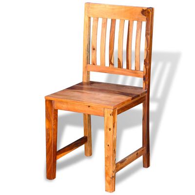 vidaXL Valgomojo kėdės, 2 vnt., masyvi rausvosios dalbergijos mediena