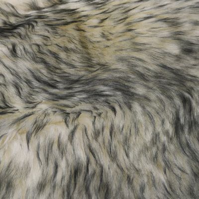 vidaXL Avies kailio kilimėlis, tamsiai pilkos sp. mišinys, 60x180cm