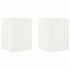 vidaXL Augalų stovas 2 pcs Balta 30 x 30 x 40 cm Plienas