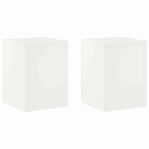 vidaXL Augalų stovas 2 pcs Balta 30 x 30 x 40 cm Plienas